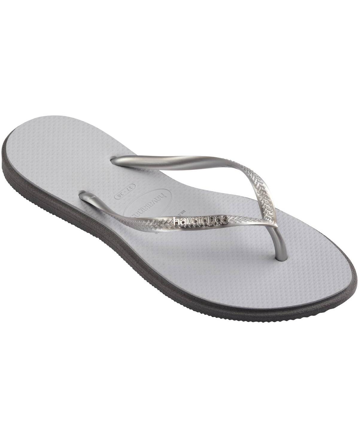 Havaianas Women's Slim Point Round Toe Sandals In Gray
