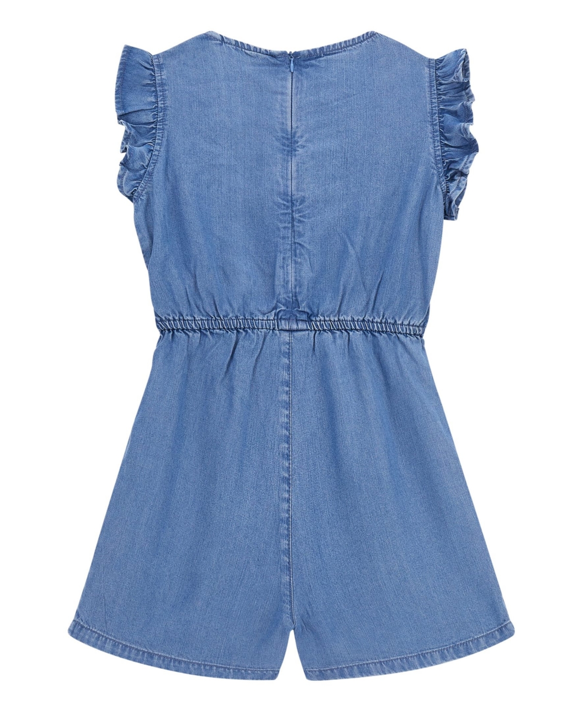 GUESS BIG GIRLS DENIM SHORT SLEEVE ROMPER 