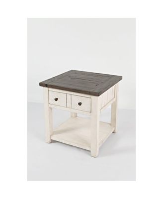 Madison County Rustic Reclaimed Pine Farmhouse End Table