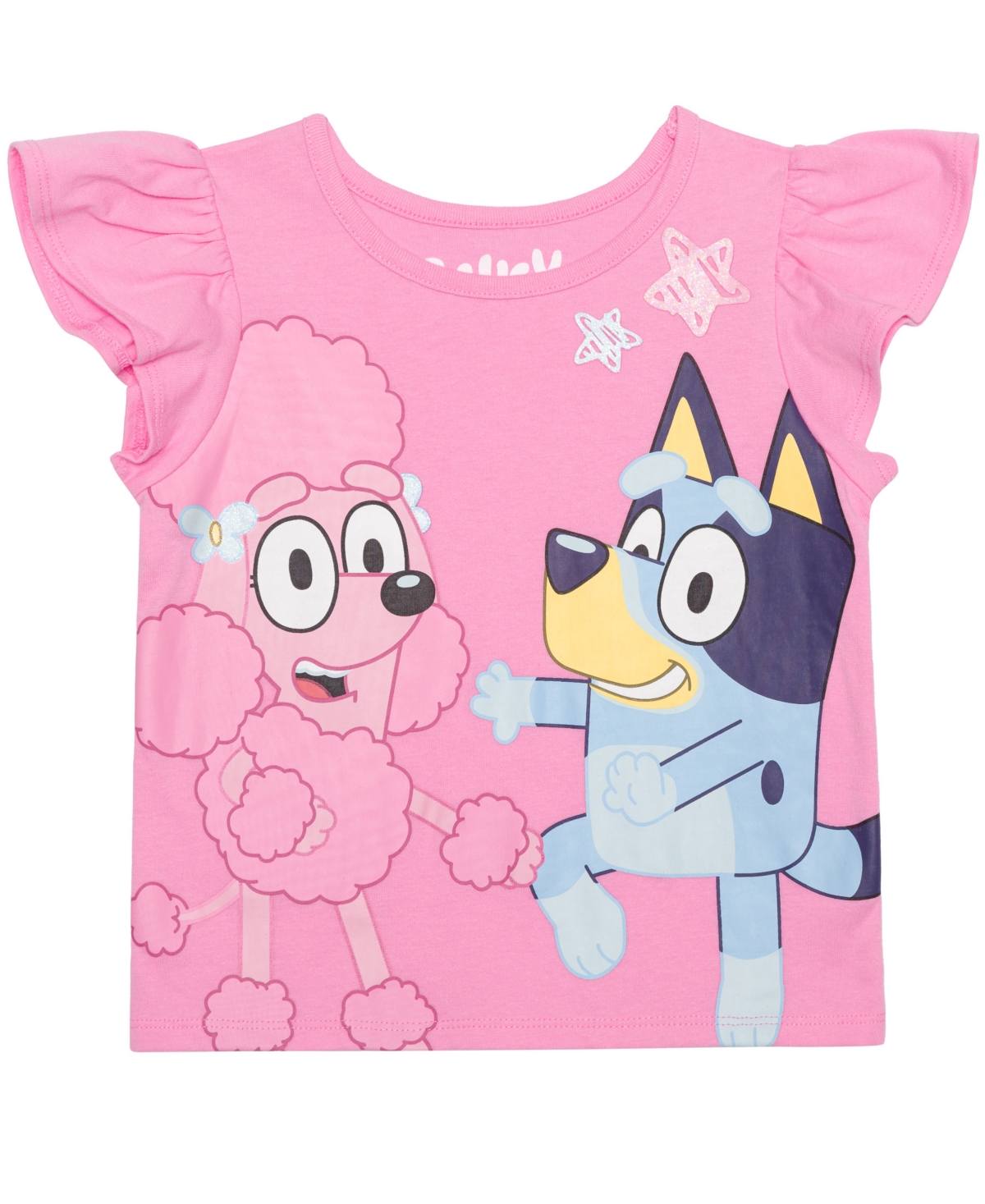 Bluey Toddler And Little Girls 2-piece Coco Short Sleeve Top And Skirt Set In Pink