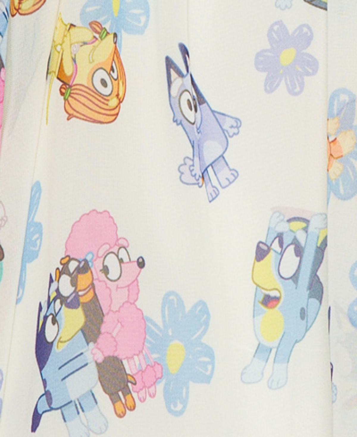 Bluey Toddler And Little Girls Sleeveless Friends Dress In Blue