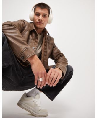 Sterling Silver Plated Two Vertical Tube Ring