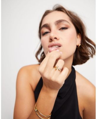 White Open Topaz Ring