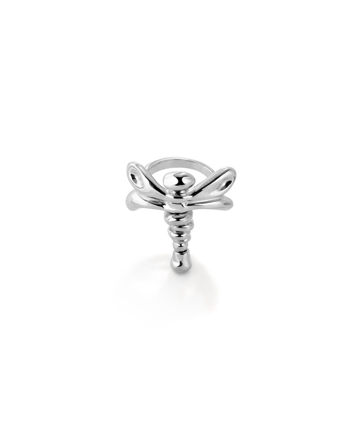 UNOde50 Sterling Silver Plated Dragonfly Ring - Silver