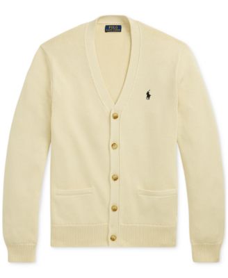 Men's Cotton V-Neck Cardigan