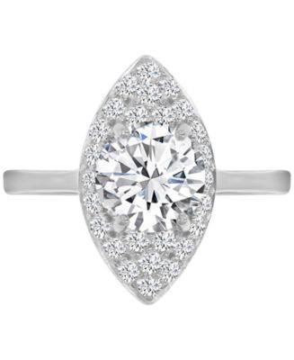 Macy's Marquise Cubic Zirconia Ring in Sterling Silver - Macy's