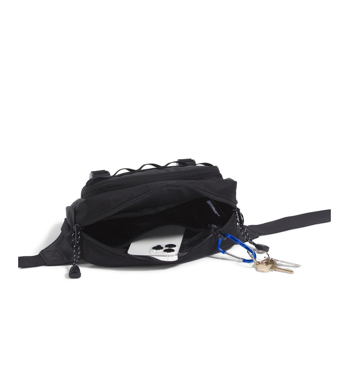 Мужская сумка The North Face Base Camp Lumbar, цвет: Чёрный / Серый — фото 2