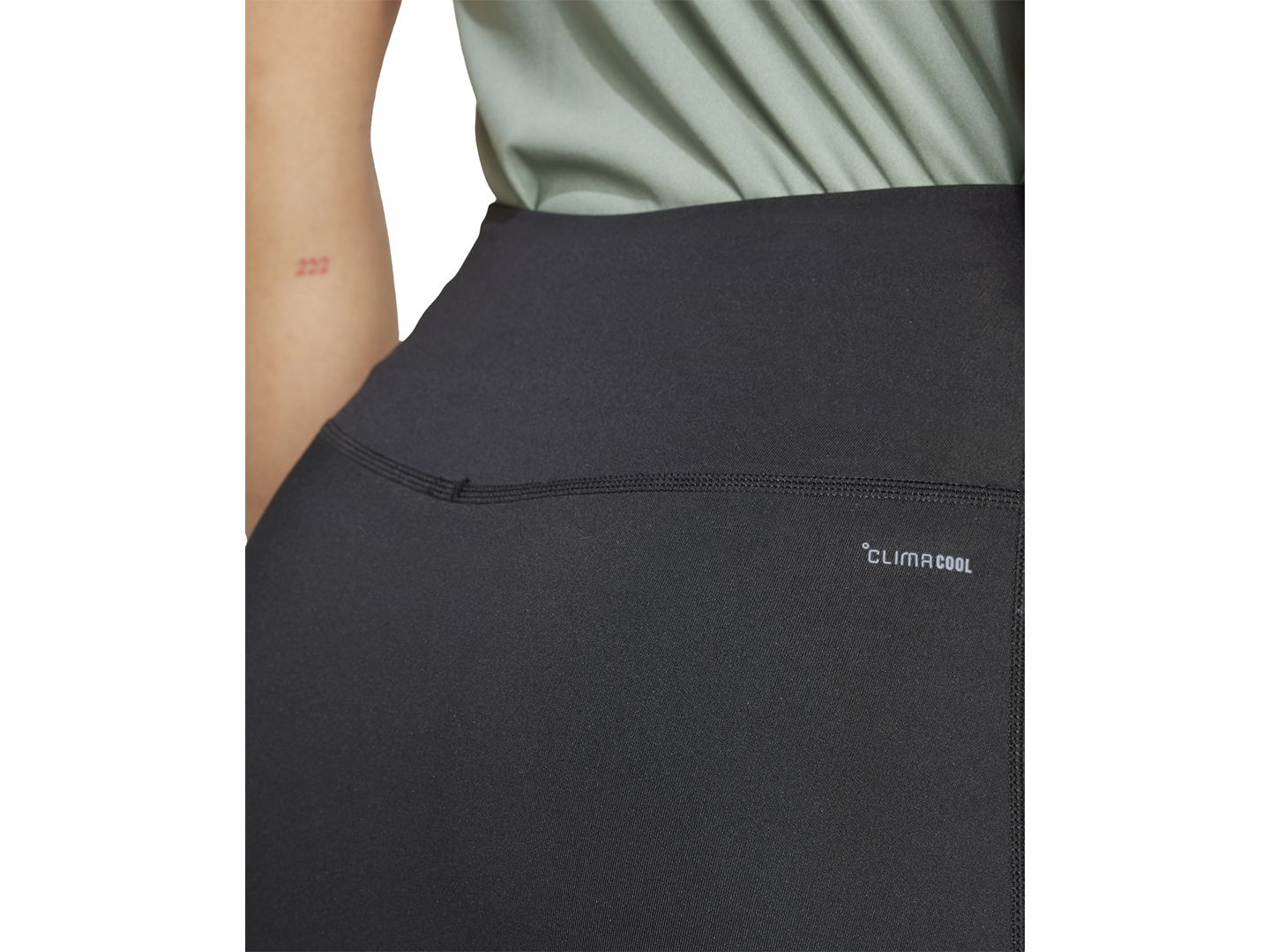 Женская юбка-шорты adidas Three-Stripe Logo-Graphic Mini Skort, цвет: Чёрный — фото 9