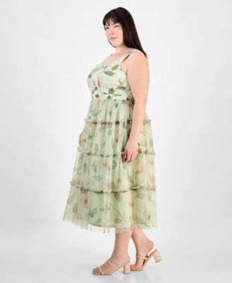 Women's Tiered Midi Dress