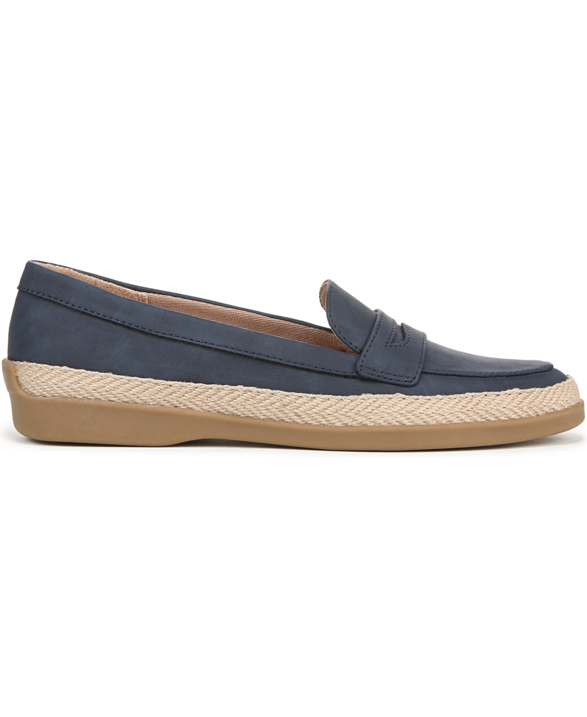 Lifestride Malta Penny Loafer In Lux Navy Faux Leather