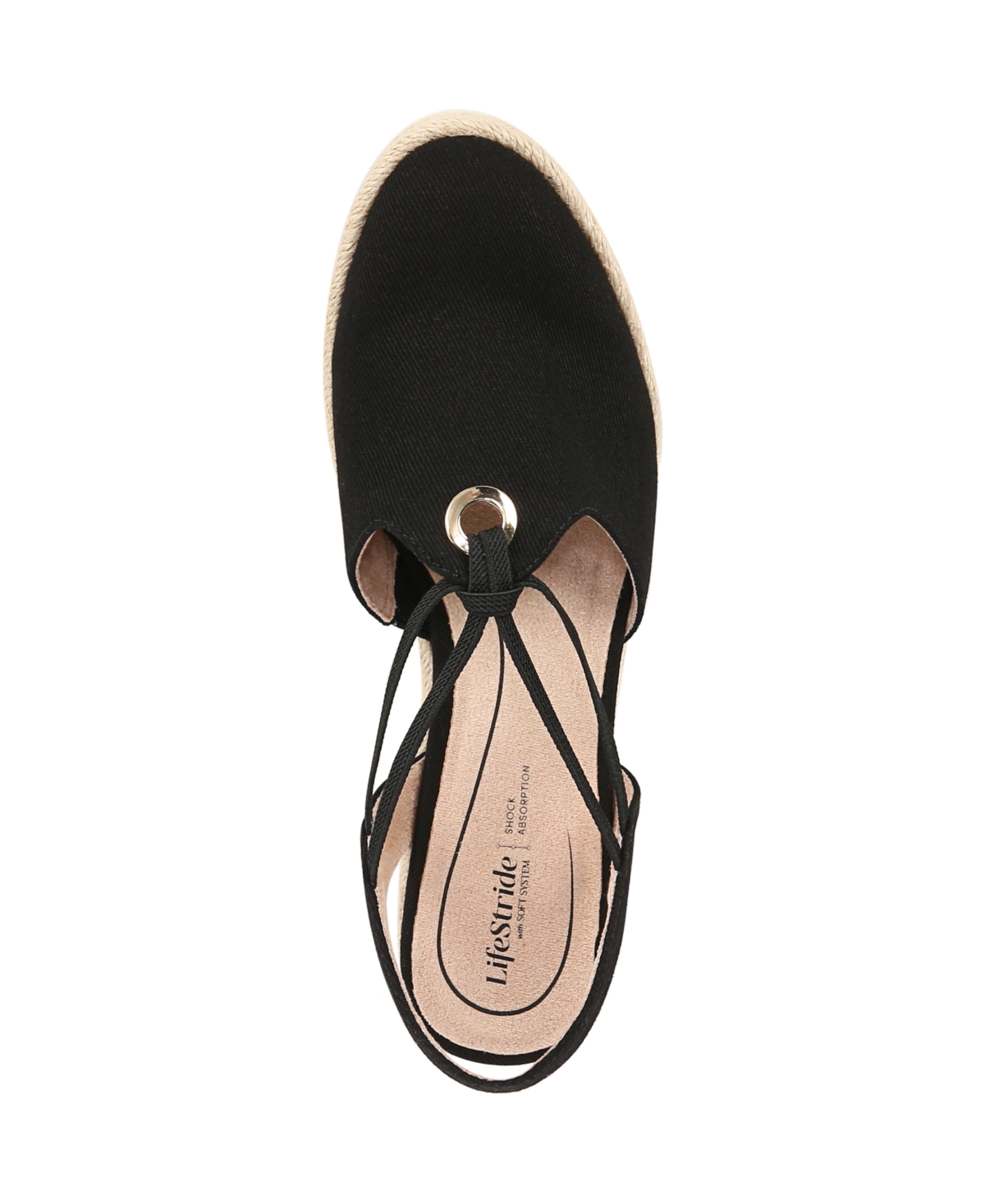 LIFESTRIDE WOMEN'S KENNEDY CLOSED ALMOND TOE WEDGE ESPADRILLES 