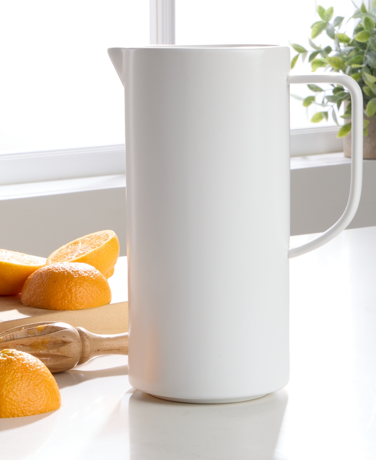 The Cellar Aaden Matte Pitcher, Exclusively At Macy's In White