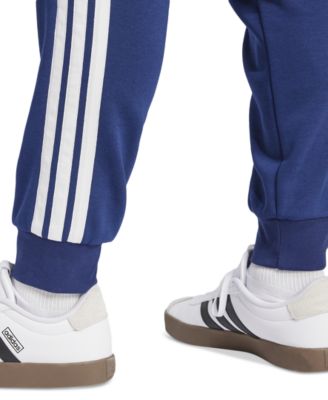 Men's Essentials Regular-Fit 3-Stripes Fleece Joggers