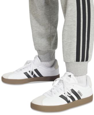 Men's Essentials Regular-Fit 3-Stripes Fleece Joggers