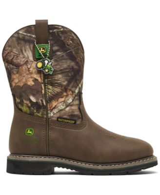 x John Deere Big Kids Rowood - Moss Canyon Waterproof Boots from Finish Line