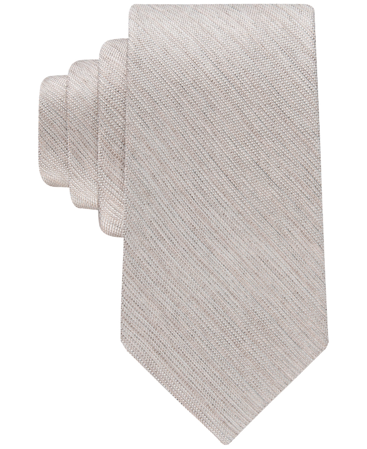 Calvin Klein Men's Curtis Solid Textured Tie In Neutral