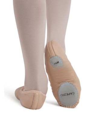 Little Girls Leather Juliet Wide Ballet Shoe