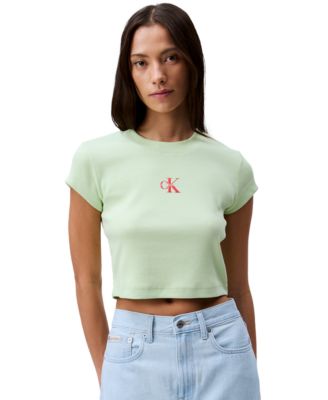 Calvin Klein Jeans - Women's Monogram Logo Baby T-Shirt