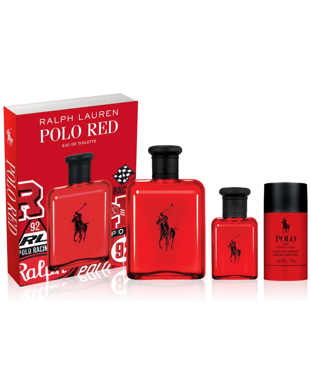 Men's 3-Pc. Polo Red Eau de Toilette Gift Set