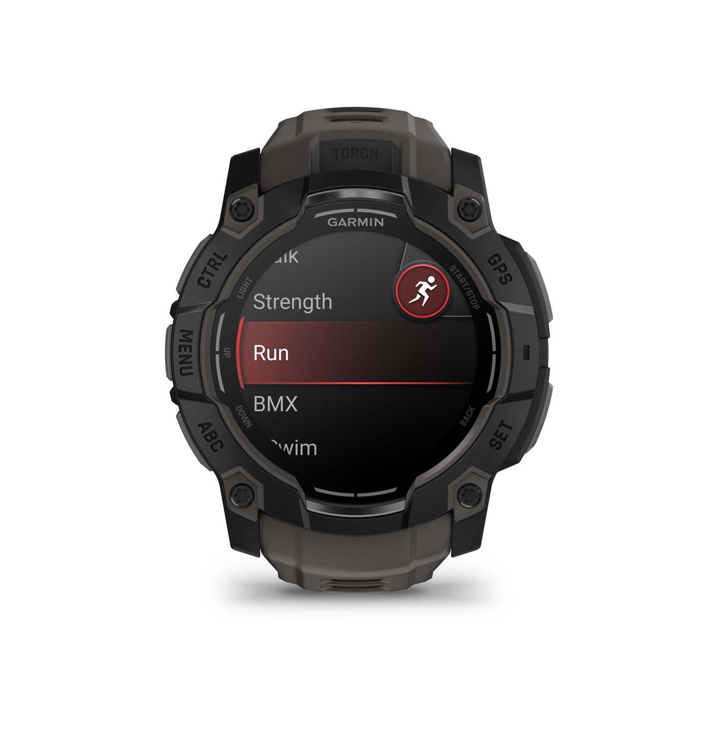 Умные GPS-часы Garmin Instinct 3 Amoled, 50 мм, защищённые, Black/Charcoal — фото 2