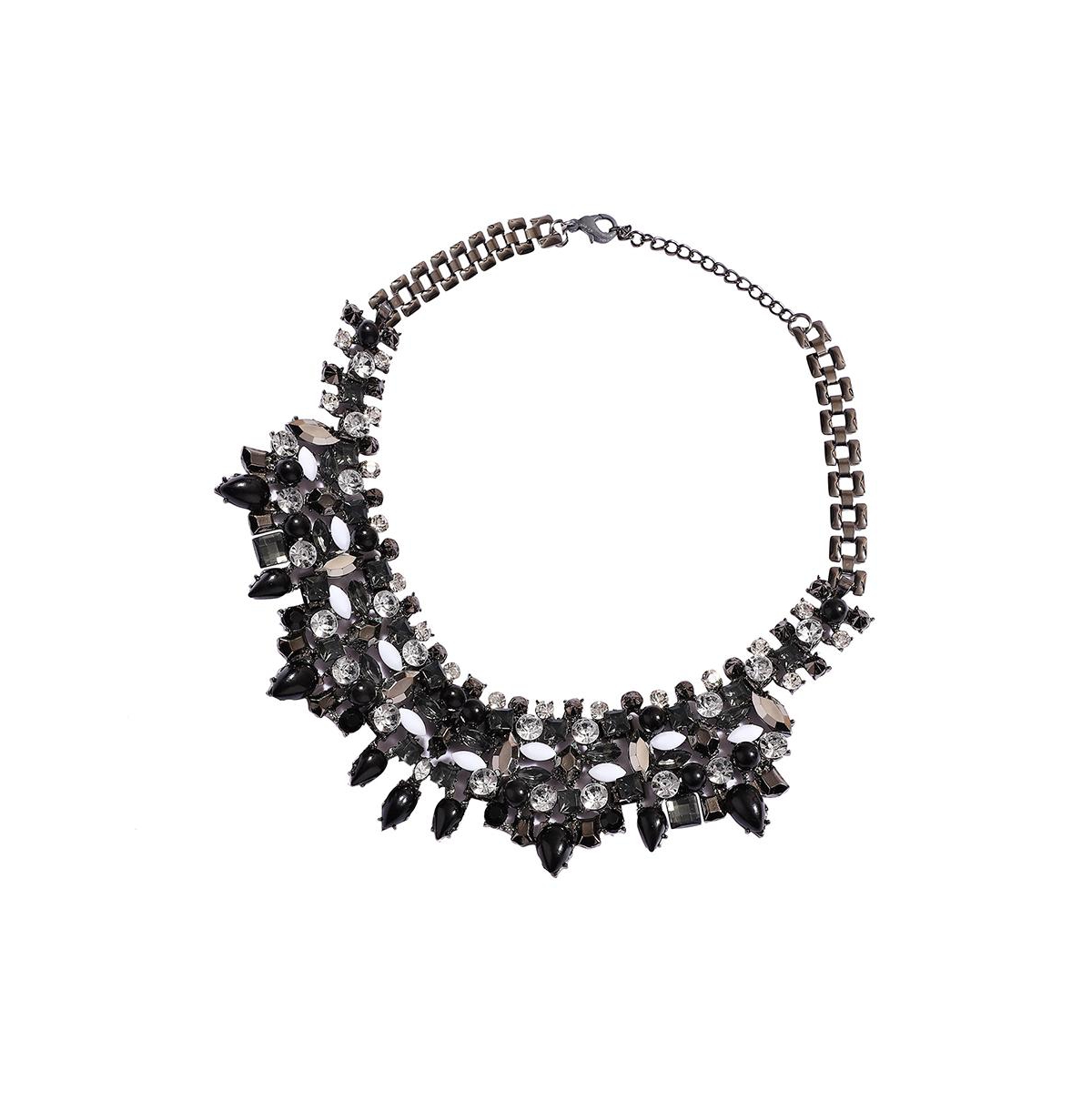 Sohi Party Statement Necklace In Black