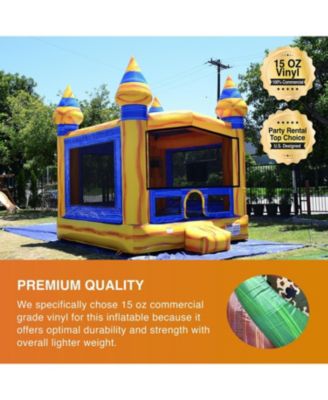 Volcano Commercial Grade Bounce House Inflatable 13'x13' (with Blower), for Kids and Adults, Outdoor Indoor, Backyard Moonwalk, Birthday Party Rental, Basketball Hoop Inside, Castle Theme
