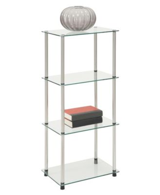 17.75" Glass Designs2Go Classic Glass 4 Tier Tower