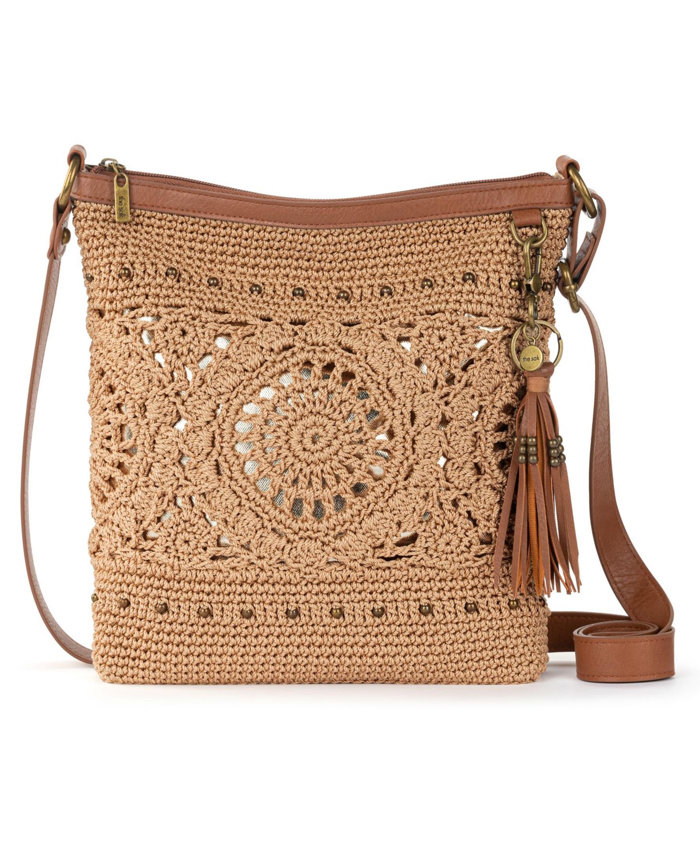 Женская сумка The Sak Lucia Crochet Small Crossbody, цвет: Bamboo Medallion — фото 1
