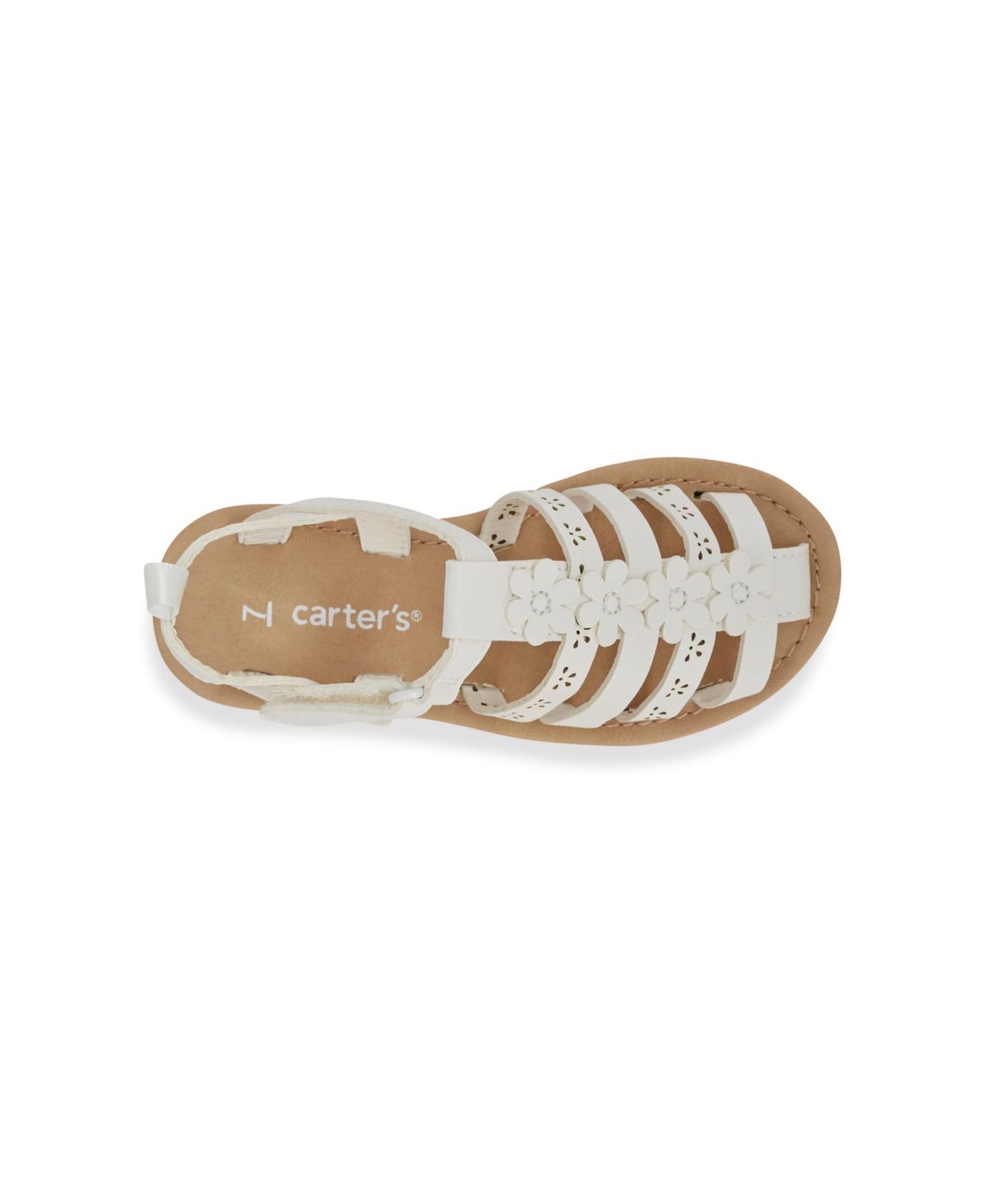 Сандалии Carter's Akito Slip-On Sandals для девочек-малышей, цвет: Белый — фото 4