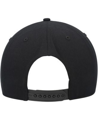 Men's Black Miami Heat Hitch Snapback Hat