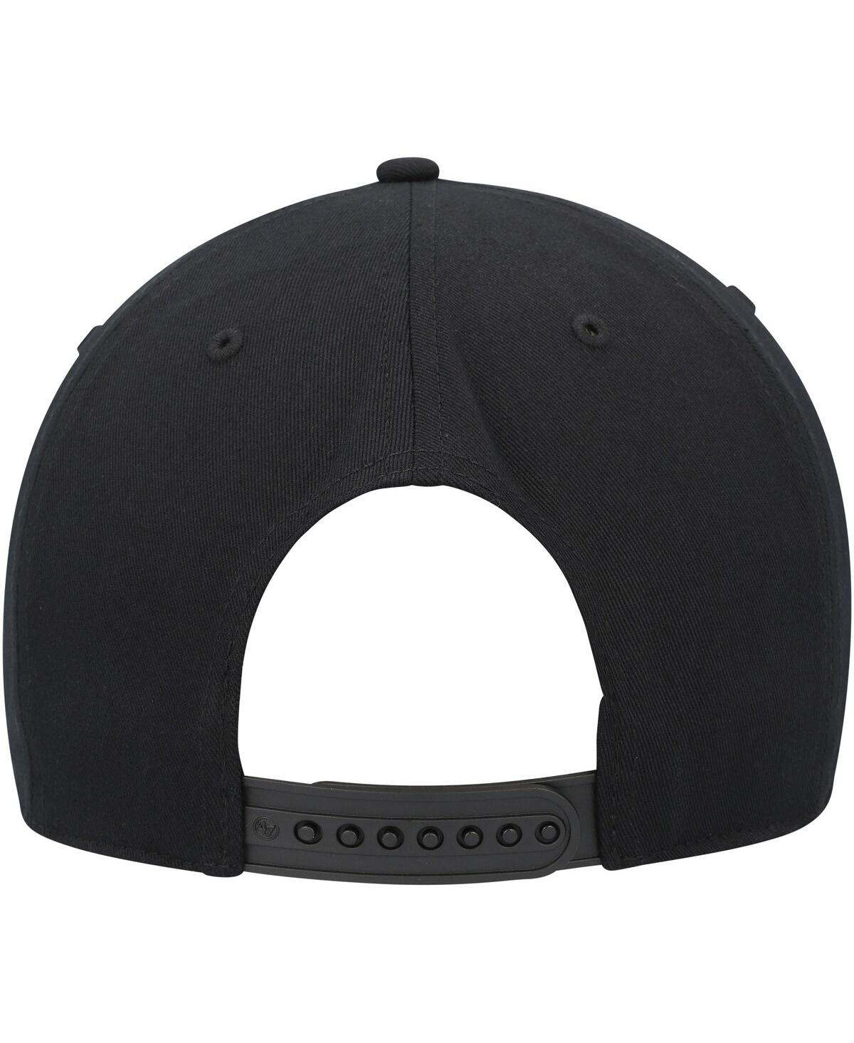 47 Brand Men's Black Miami Heat Mvp Legend Adjustable Hat In Black