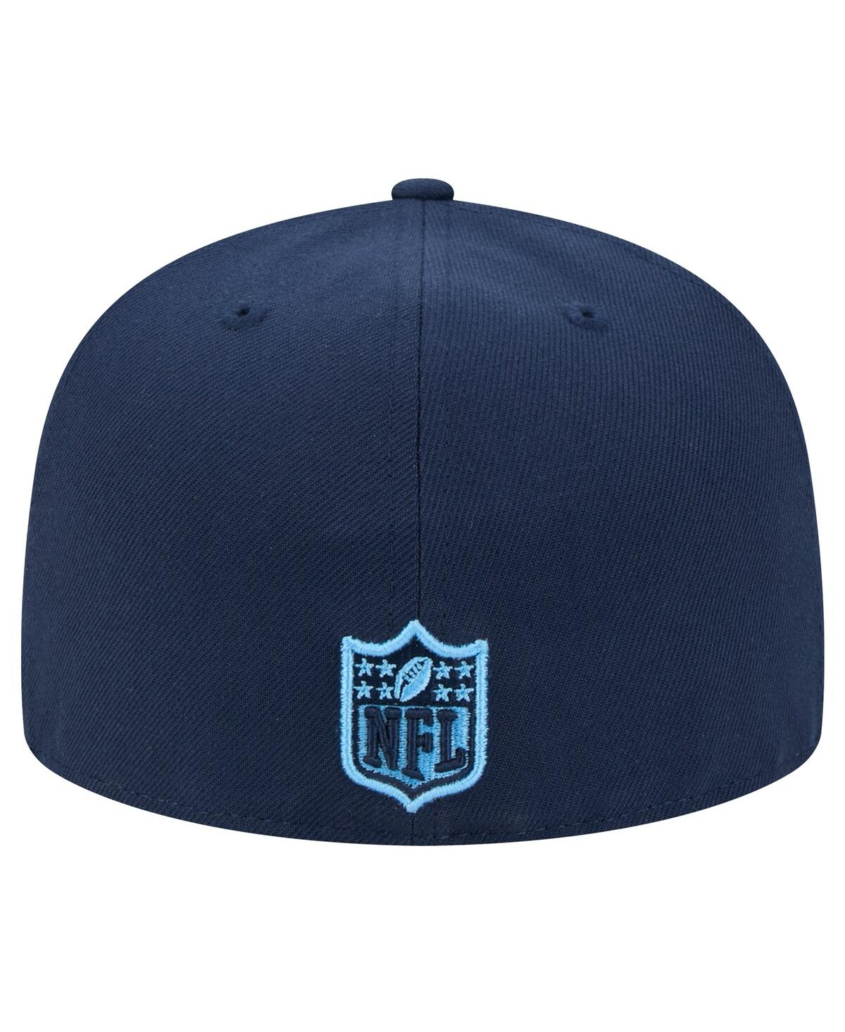 New Era Men's Navy Tennessee Titans Main 59fifty Fitted Hat In Navy