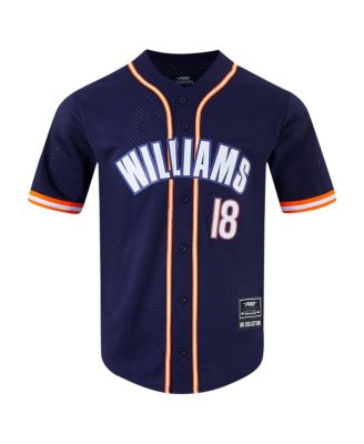 Men's Caleb Williams Navy Chicago Bears Mesh Button-Up Baseball Jersey