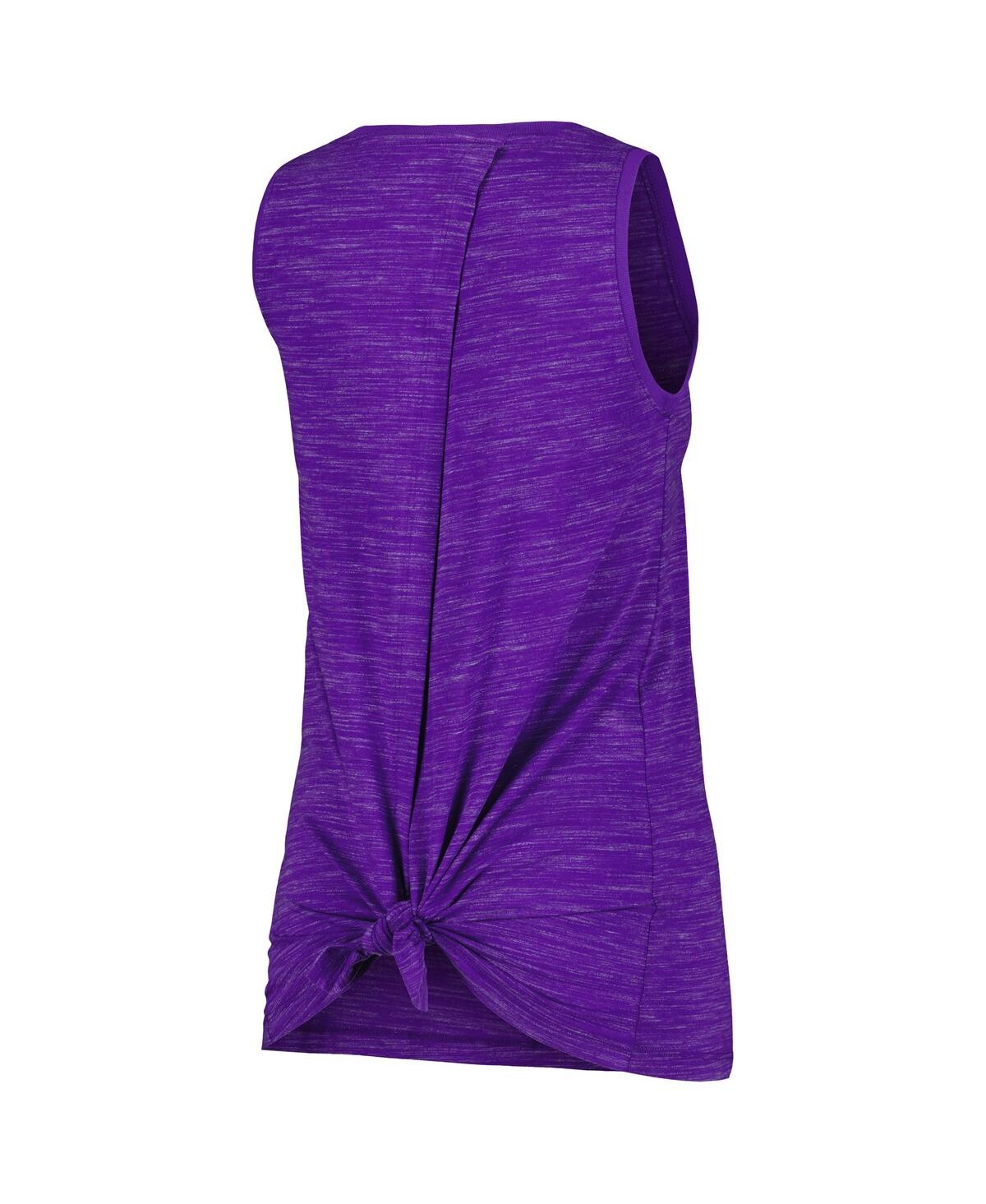 NEW ERA WOMEN'S PURPLE MINNESOTA VIKINGS SPACE DYE ACTIVE TANK TOP 