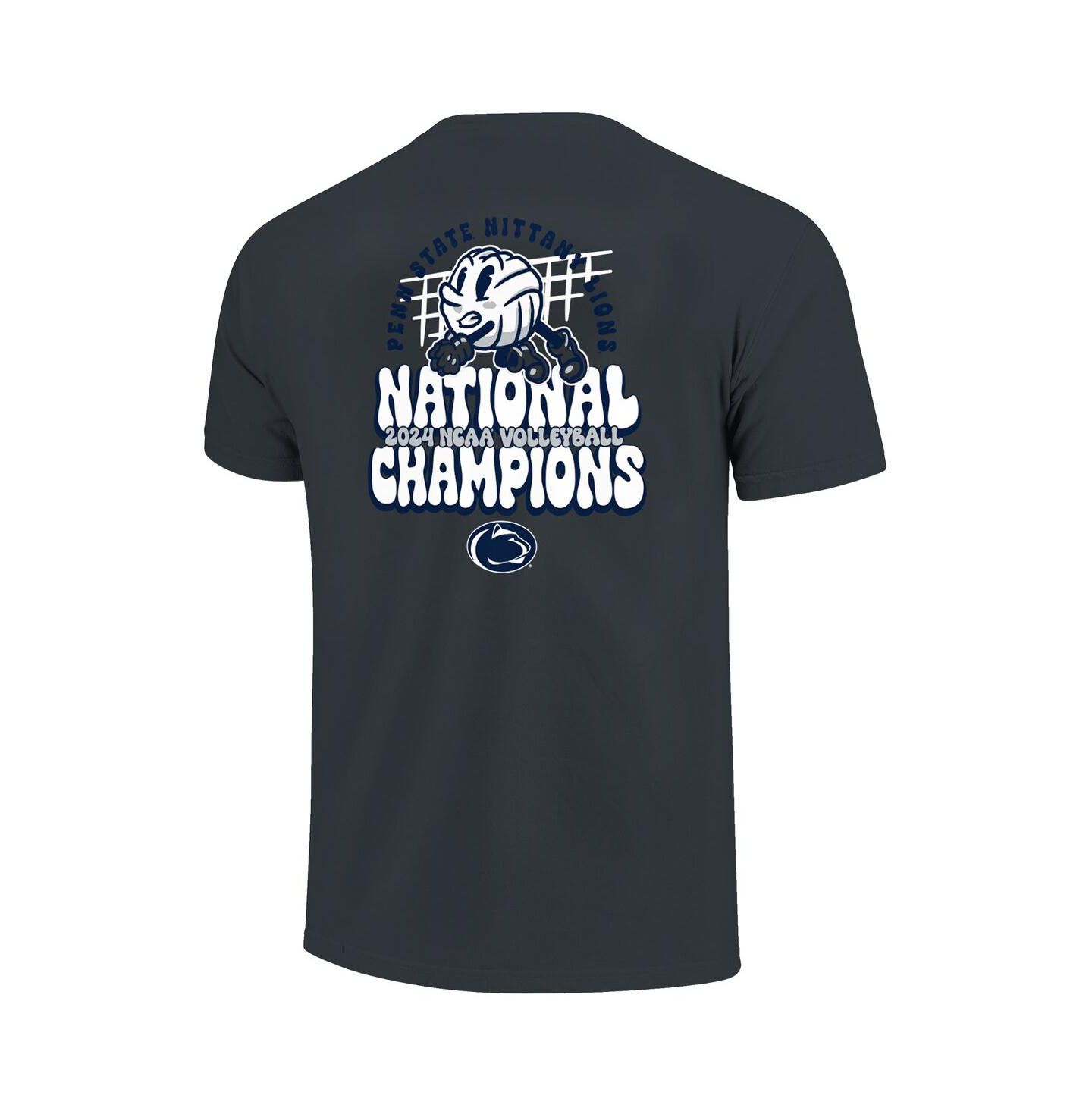 Мужская футболка Image One Denim Penn State Nittany Lions 2024 NCAA Volleyball National Champions Dig Comfort Colors — фото 2