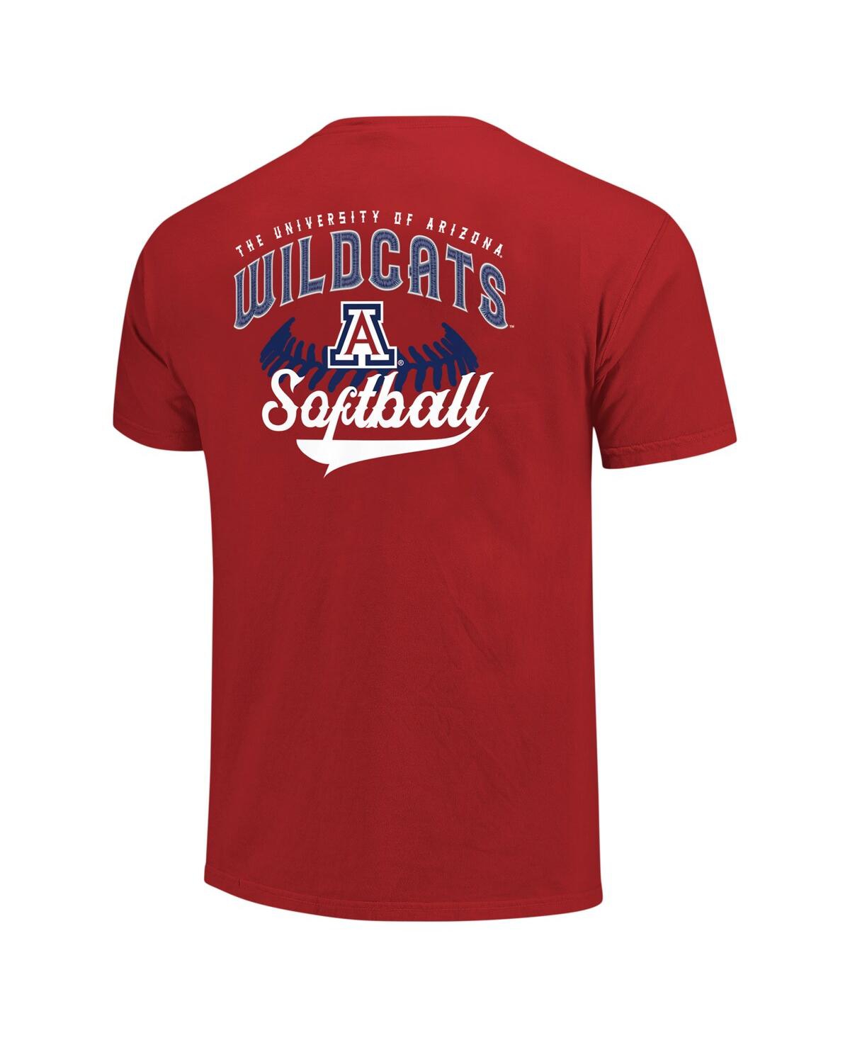 Image One Men's Red Arizona Wildcats Softball Walk Off T-shirt In Red