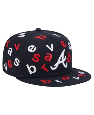 Men's Navy Atlanta Braves Team Confetti 59FIFTY Fitted Hat