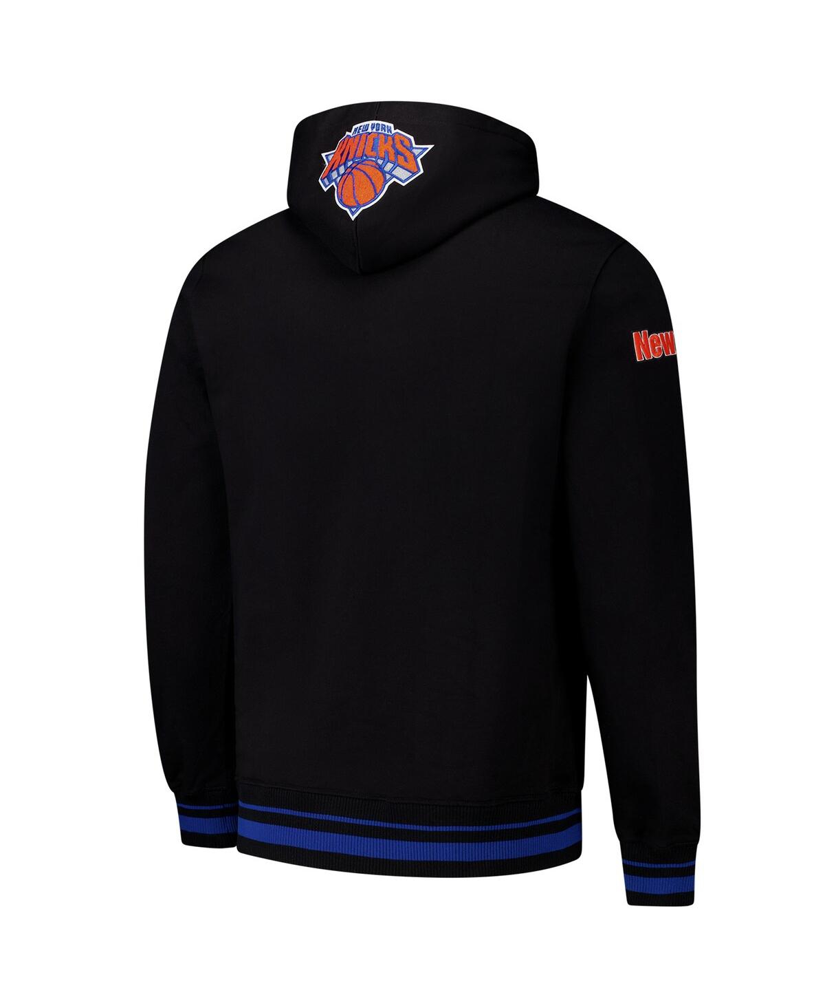 Pro Standard Men's Black New York Knicks Area Code Pullover Hoodie In Black