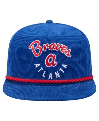 Men's Royal Atlanta Braves Full Circle Corduroy&nbsp;Golfer Adjustable Hat