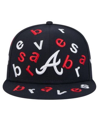 Men's Navy Atlanta Braves Team Confetti 59FIFTY Fitted Hat