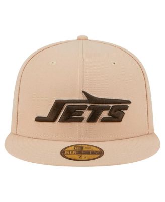 Men's Tan New York Jets Candied Pecan 59FIFTY Fitted Hat