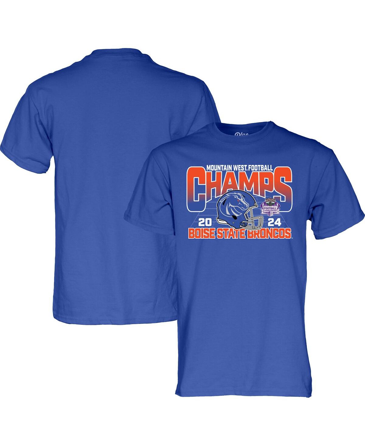 Men's and Women's Royal Boise State Broncos 2024 Mountain West Conference Football Champions T-Shirt - Royal