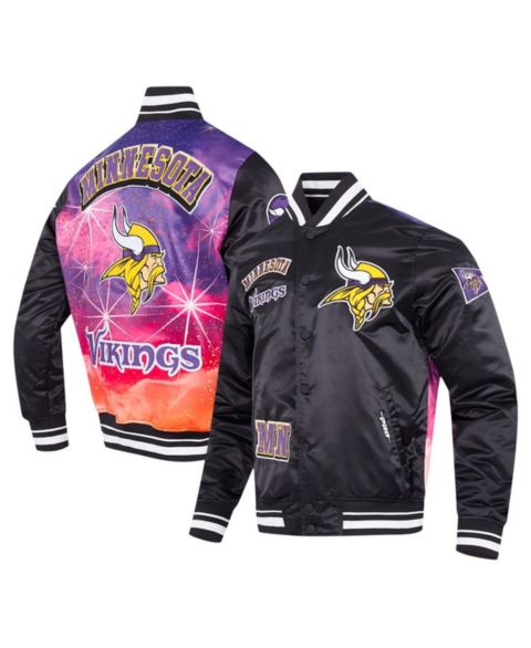 Мужская куртка Pro Standard Black Minnesota Vikings Sublimated Satin Full-Snap