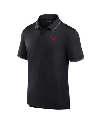 Men's Black Chicago Bulls Front Office Polo