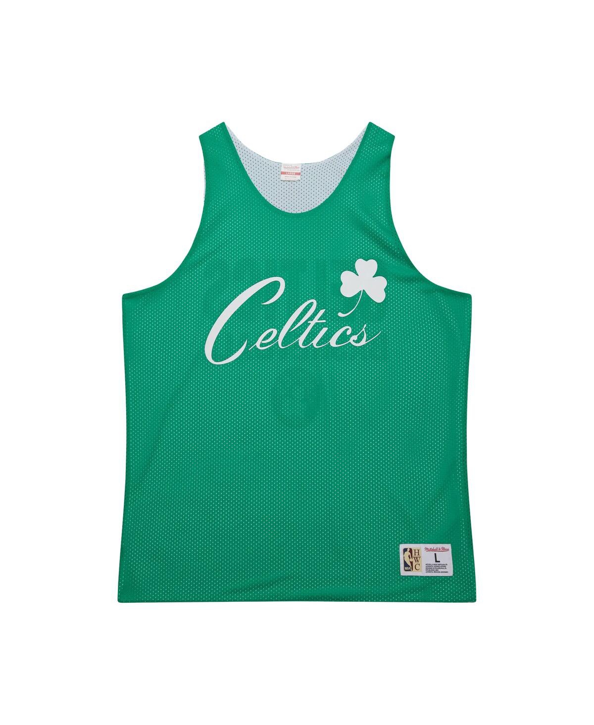 Mitchell & Ness Men's Kelly Green Boston Celtics Hardwood Classics Reversible Mesh Practice Jersey In Kelly Green