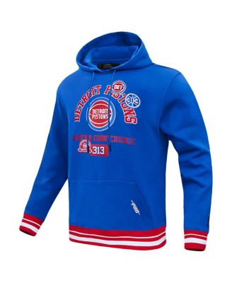 Men's Blue Detroit Pistons Area Code Pullover Hoodie