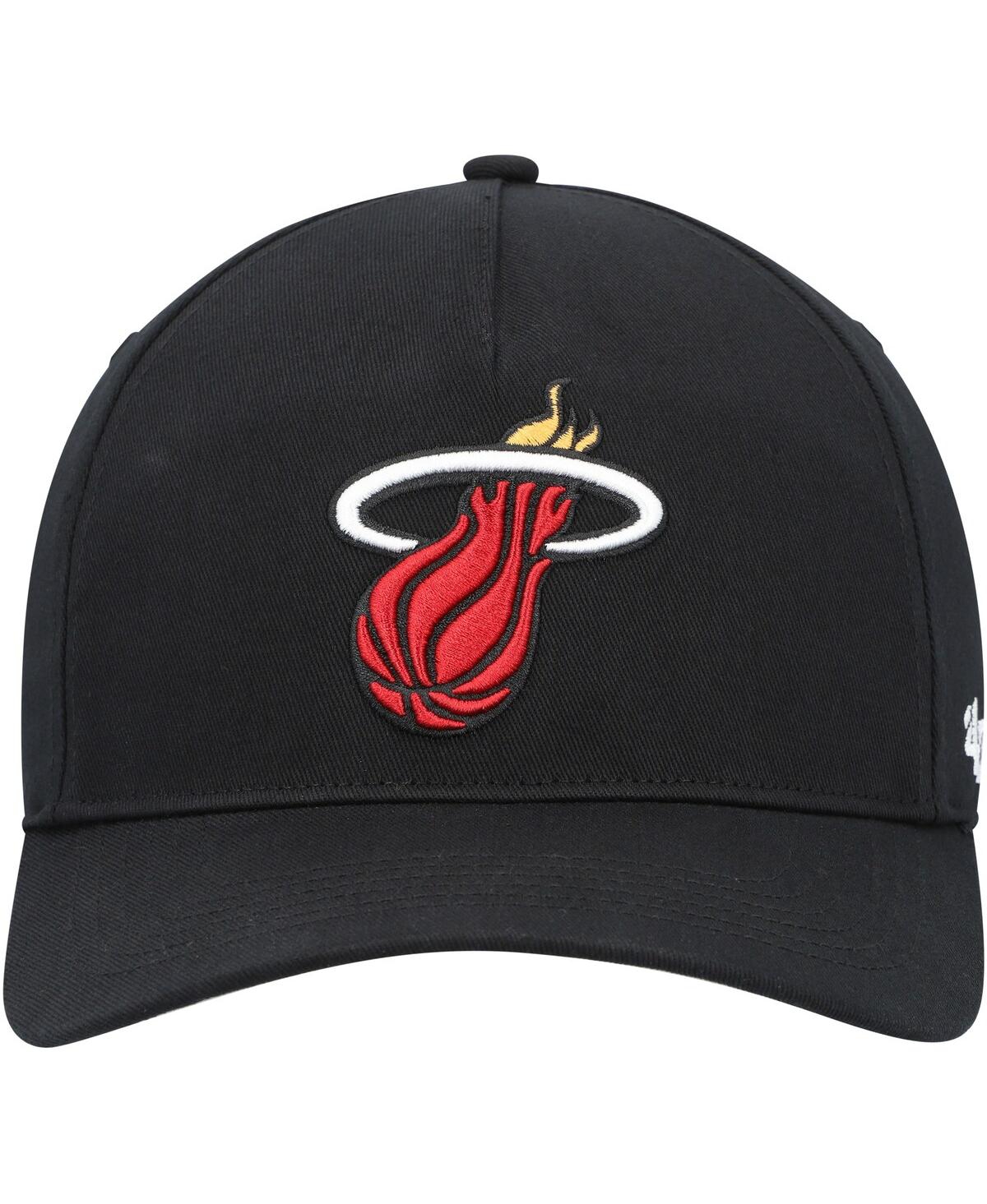 47 Brand Men's Black Miami Heat Mvp Legend Adjustable Hat In Black
