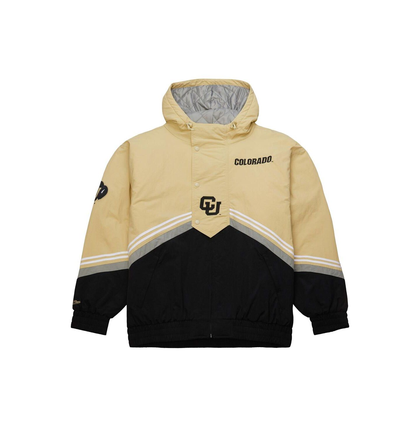 Мужская куртка Mitchell & Ness Gold/Black Colorado Buffaloes Throw It Back Retro Full-Zip Windbreaker — фото 5