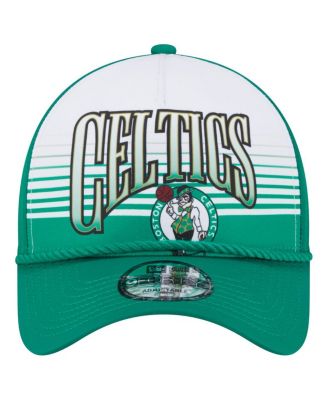 Men's Kelly Green Boston Celtics Throwback Gradient A-Frame 9FORTY Adjustable Hat