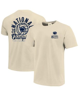 Image One - Men's Natural Penn State Nittany Lions 2024 NCAA WoMen's Volleyball National Champions Comfort Colors T-Shirt